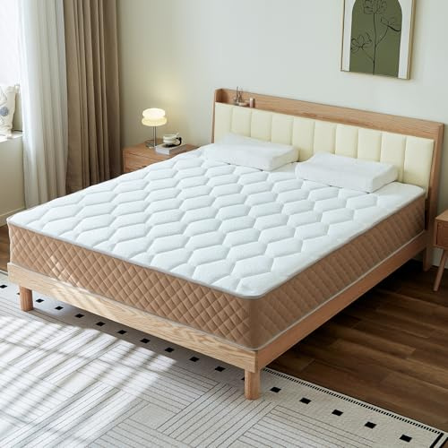 Niqooia Matratze140x200, 7-Zonen Federkernmatratze Höhe 25 cm Taschenfederkernmatratze Mittelfeste H3 Härtegrad Matratzen mit Schaumstoffmatratze für Ergonomische Rückenentlastung