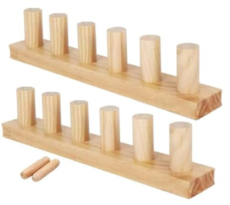 Baoblaze Telaio Portatile in Legno per Tessitura di Coperte Spesse, Tavolo per Maglieria a Mano per Principianti, Progetto Fai Da Te per Amanti Del Fai Da Te, 2 pezzi