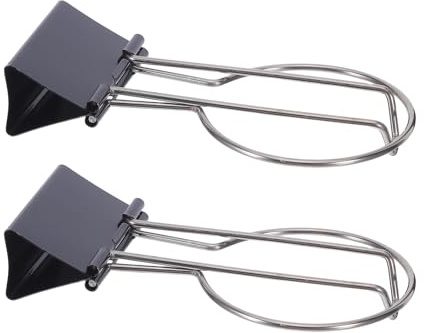LOPUNER 2 Soportes para Vasos de Escritorio con Clip de Larga. Portavasos Desmontable Multifuncional para El Borde de La Mesa de Oficina. Para Tazas de Café Y Botellas de Agua. Organización Del