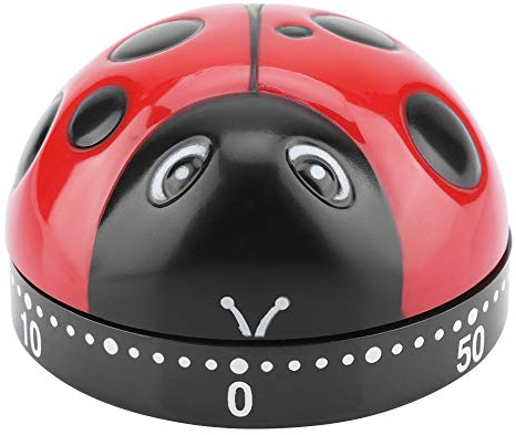 Kitchen Timer Manual,Ladybird Kitchen Cooking Timer,Egg Reminder,Does Not Need Battery, Countdown Reminder,Cute Time Management Tool for Cooking Teaching Learning