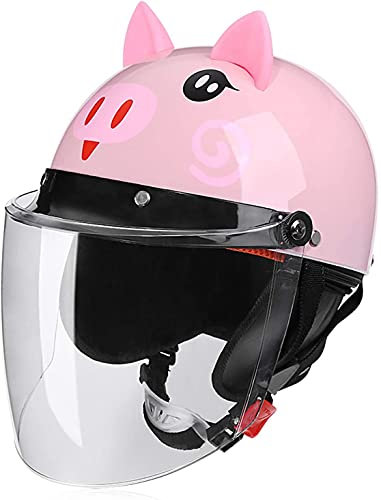 ZLYJ Bicycle Helmet, Children's Youth Helmets, Cycling Helmets, Cycling Skateboards, Inline Skates, BMX Scooters. Equipped with Face Protection Sun Visor G,46-52cm