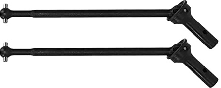 Eje de transmisión de acero RC, bucle estable, alta precisión, duradero, 2 unidades RC CVD eje de transmisión para 1/8 coche RC (BLACK)