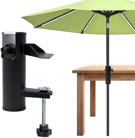 Cisolen Pied de Parasol, Support de Parasol pour Balcon, Balustrade de Balcon, Support de Parasol Fixe pour Balcon, terrasse ou Table, Camping