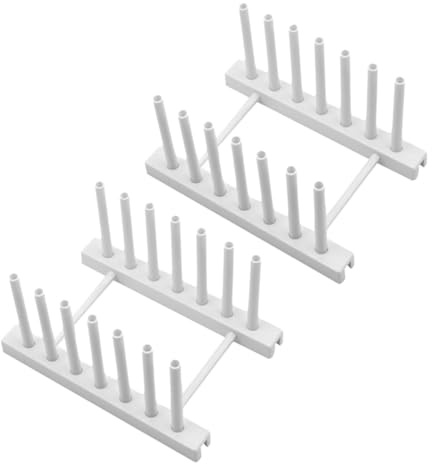 Gadpiparty 2 pièces Support Assiettes Vertical Égouttoir Vaisselle et Panier Séchage pour Cuisine Organisateur Couverts et Compact Rangement Pratique pour Assiettes Poêles et Planche à