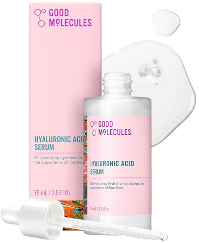 Good Molecules Hyaluronic Acid Serum for Face, Hydrating Serum, 2.5 fl oz