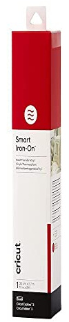 Cricut Smart Iron-On Heat-Transfer Vinyl | 1 Sheet | 33cm x 2.7m (9ft), 2008692 | Red