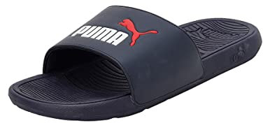 PUMA Herren Cool Cat 2.0 Slide Sandal, Parisian Night Puma White Puma Red, 46 EU