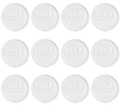 White Oil-Based Facepaint - Pack Of 12 - Pot of White Face Paint - Fancy Dress Costume Makeup Accessory