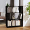 CKioict Eckvitrine Modernes Standregal Wohnzimmermöbel Bücherregal/Raumteiler Schwarz 80x25x101 cm Massivholz Kieferfür Wohnzimmer, Schlafzimmer, Büro