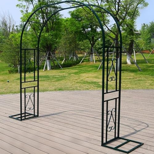 Poxvythb Arco de Rosas de Metal 300x40x230cm, Enrejado de Rosas, Arco de jardín para Plantas trepadoras, Arco para jardín, Arco para Bodas, Fiestas, Patio Trasero, Porche