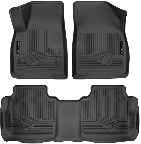 Husky Liners Weatherbeater Floor Mats | Fits 2019-2026 Chevrolet Blazer; 2017-2026 Cadillac XT5; 17-23 GMC Acadia | Front & 2nd Row, 3-pc Black - 99141