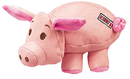 KONG – Phatz Pig – Robustes, Quietschendes Plüschtier – Für Mittelgroße Hunde