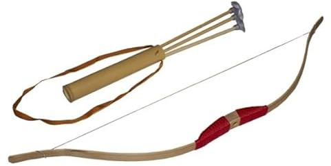 Juguetutto - Arco Grande - Flechas Punta Ventosa - Rojo - Juguete de Madera