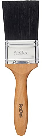 ProDec Brocha Profesional de cerdas Mixtas de 2,5 Pulgadas para Pintar con Pinturas de emulsión, Brillantes y satinadas en Paredes, techos, Madera y Metal, 2,5 63mm