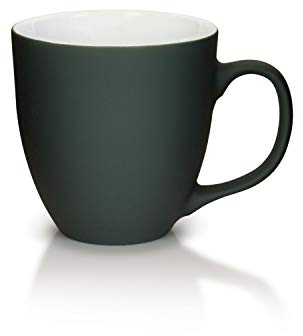Mahlwerck Jumbotasse, Große Porzellan-Kaffeetasse mit matter Oberfläche, in Soft-Grau, 400ml