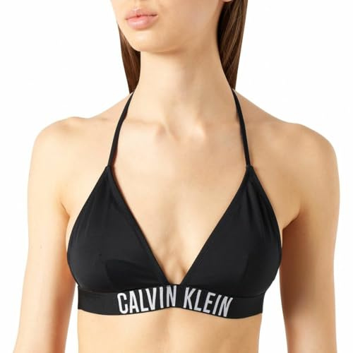 Calvin Klein Women Triangle Cup Bikini Top Padded, Black (PVH Black), XL