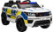 HOMCOM 12V Kids Electric Ride On Police Car 2 Motors with Parental Remote Control Siren Flashing Lights USB Portable for 3-6 Years White