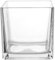 HOLIDYOYO Jarrón cuadrado de cristal de 15 x 15 cm, jarrón cubo transparente terrario suculentas, plantas aéreas, portavelas hidropónicas, centro decorativo