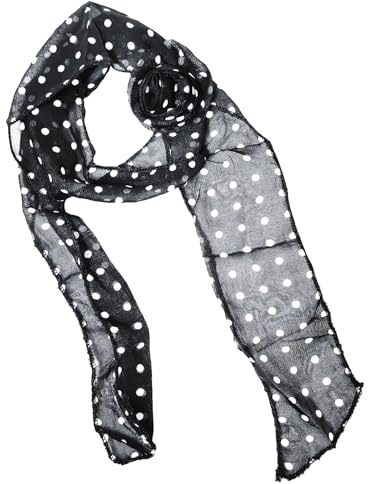 CIXVOEMK Lace Long Silk Scarf Fluttering Belt Female Spring and Summer Spicy Girl Stacked Layered Sense of Matchy-Matchy Decoration (Black Flower Silk Scarf)