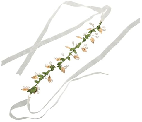 LIFKOME Couronne de Fleurs pour en Perles Fausses Accessoire de Coiffure Élégant Bandeau Multifonctionnel pour Mariage et Fête Décoration de Fleur Adorable Taille Unique