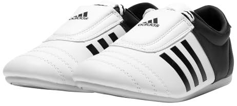 adidas Adi-Kick 1 träningsskor – unisex kampsportskor för Taekwondo, Karate, Kung Fu och Tai Chi, tillverkade av andningsbart PU-material, halkfri, ultralätta och andningsbara, Vitt, 39 1/3 EU