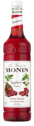 Monin Jarabe de frambuesa, 1,0 l PET | 3 unidades (3 x 1,0 L)