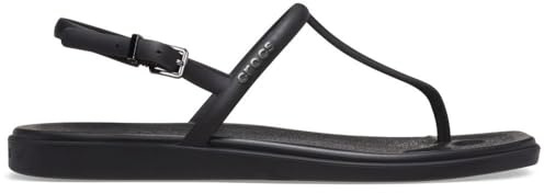 Crocs Femme Miami Thong Flip Tongs, Black, 38/39 EU