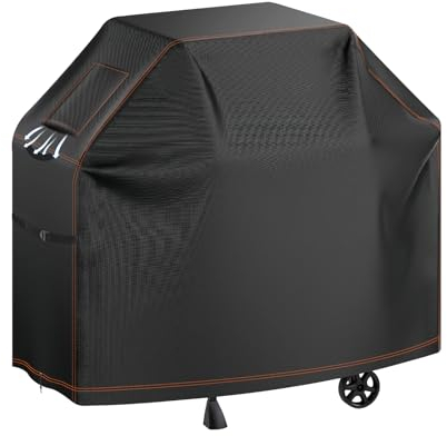 ZEWETO Grillabdeckung Wetterfest - 600D wasserdichte BBQ-Abdeckung für Outdoor-Grills, robust & UV-beständig, Universell passend für Gas-, Holzkohle- und Elektrogrills 135x61x110cm