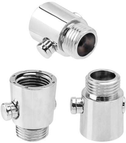 Mesee 3PCS Stop Douche, Robinets d'Arrêt Pommeau de Douche G1/2 en ABS - Économiseur d'Eau Facile à Installer - Design Moderne - Interrupteur à Un Bouton, Convient pour La Cuisine ou La Douche (3PCS)
