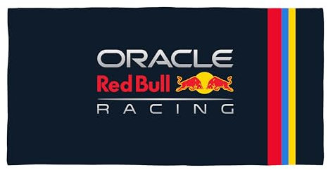 Character World Oracle Red Bull Racing Official Towel | Super Soft Feel, Formula One Design | Perfect The Home, Bath, Beach & Swimming Pool | One Size 75cm x 150cm | 100% Cotton