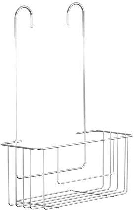 Tatay Colgador Ducha 100% Inoxidable | Resiste Humedad y Corrosión | Fácil Montaje Sin Taladro | Diseño Moderno | Cesta Ducha Colgar con Drenaje Eficiente | Fácil Limpieza | 28 x 12,5 x 39 cm - Metal