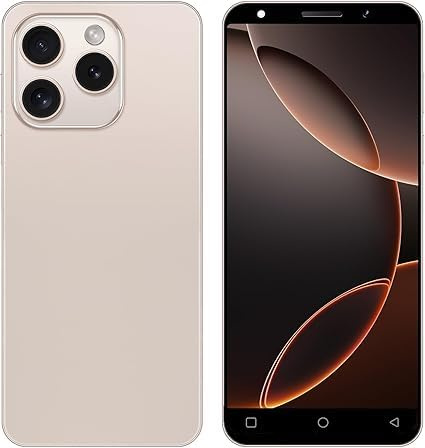 JoyHandy Unlocked 4G Smartphone, 5.0 HD Display, 16GB (Scalable up to 128GB), Dual SIM Dual Camera, Android 10.0 OS, Support WIFI/Bluetooth/GPS/Face ID Cheap Mobile Phone (Gold)