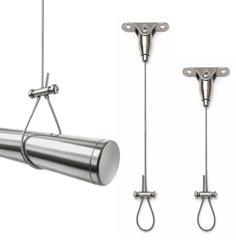 Soporte De Barra De Cortina De Ducha 2 Piezas, Montaje Superior, Ajustable 150 Cm, Para Barras Curvas, L Y U Barra Cortina Ducha, Acero Inoxidable Antióxido