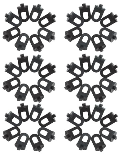 Abaodam 100 Clips de Fijación para Invernadero en Plástico Resistente, Pinzas para Plantas y Macetas Colgantes, Accesorios de Jardín para Soporte y Sombreado, Paquete 100