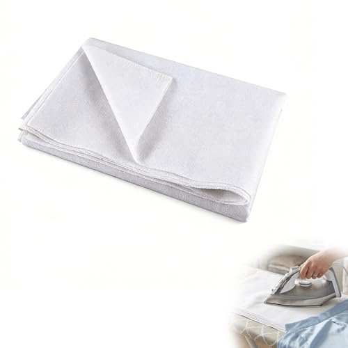 Zolara 200x100 CM Vlies Para Planchar, Adhesivo Por Ambos Lados, Vellón Voluminoso Para Planchar, Vellón Que Se Puede Planchar, Para Alisar Arrugas, Para Costura a Mano, Para Reforzar Prendas, Blanco