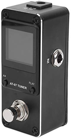 ZAWELIYO Stämmare för Elektrisk Gitarrpedal Slitstark Aluminiumlegering True Bypass Tuner för Musiker 430-450Hz 1 Enhet