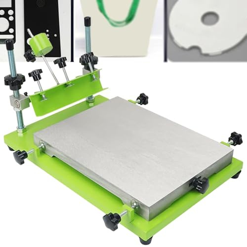 Manuellt platt skärmtryckbord, hög precision för glas, plast och träprojekt, perfekt för hantverk och professionell platt konst med skrapverktyg