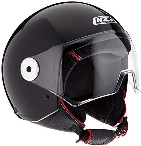 NZI Unisex-Adult Vintage 3 Helmet, Black, XL