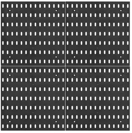 QUARKZMAN 4pz Plastica Pioli Muro Pannelli Tavoli Pioli Muro Organizzatore per Banco Lavoro Nero Piolo per Garage Cucina Soggiorno Bagno Ufficio Nero