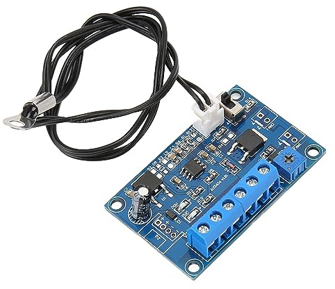 PWM Fan Speed Controller, PC CPU Fan Temperature Control Speed Controller Module CPU High Temp Alarm with Adjustable Mode for 12V/24V 2/3/4 Wire Fan or Motor