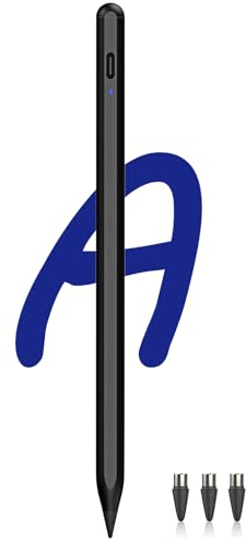 Stylus Stift für A9+ Tablet Power-Display Android Tablet Stift POM Feder Stift Type-C Schnellladung Stylus Pen Kompatibel mit Samsung Tab A9/A9+ und Anderen Android-Smartphones und -Tablets (Schwarz)