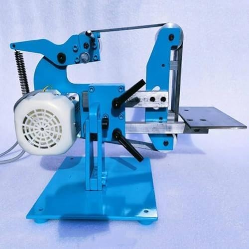 Levigatrice elettrica a nastro, multifunzione, potenza 750 W/1100 W, smerigliatrice da tavolo per uso verticale e orizzontale, corpo interamente in acciaio per fai da te in legno e metallo