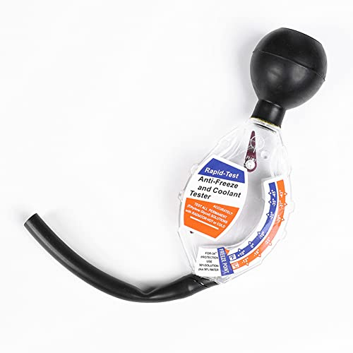 Dioche Densitómetro Portátil de Mano, Medidor de Densidad de Dial Anticongelante, Calibración -℃/℉ para Pruebas de Refrigerante del Radiador del Coche