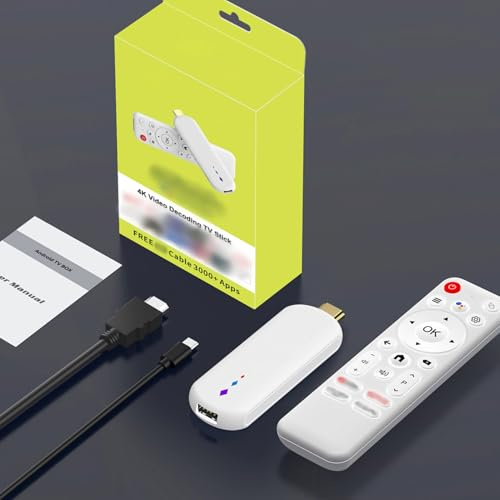 ZDAGELD Clé TV en Streaming 4K, Processeur Quad-Core Cortex-A53, 2 Go de RAM, Prend en Charge la Résolution 4K, Les Formats HDAudio, connectivité sans Fil 2,4G/5G, Prise en Charge