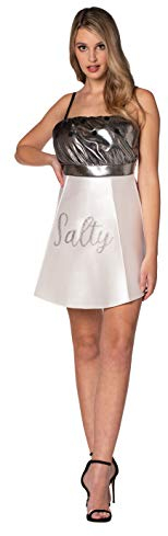 Rasta Imposta Saltig Salt Shaker klänning för kvinnor, maskeraddräkt, Vitt, en storlek
