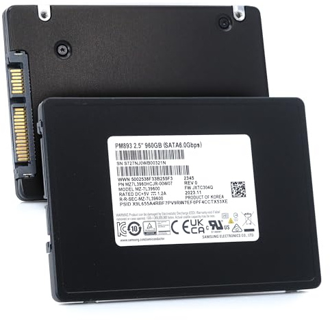 Samsung PM893 MZ7L3960HCJR 960 GB 2,5 63,5MM 1 DWPD SSD