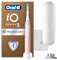 Oral-B iO 3 Blush Pink Ultimate Clean Electric Toothbrush, 1 Refill Holder, 1 Charger Pouch, 1 Travel Case, Designed by Braun