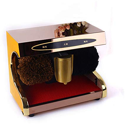 Máquina limpiabotas automática, Máquina for lustrar zapatos, pulidora de zapatos automática con sensor, máquina eléctrica for lustrar y abrillantar zapatos con 2 cepillos for limpiar y dar brillo