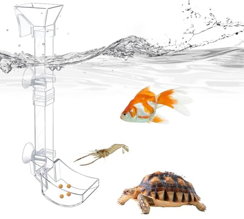 Tubo de alimentación de camarones - PC | Kit de Tubo de alimentación de Peces de Acuario | de camarones para peceras | Juego de Platos Transparentes para camarones, Peces, Caracoles