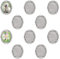 PH PandaHall 10pcs Broches en Argent Antique, Base de Broche Vintage Lunette Cabochon Ovale Plateau de Cabochon Vierge Avec Épingles en Fer pour Mariage Badge Fabrication de Bijoux Fête des mères